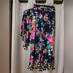 Floral Print Women'sPants & Top
